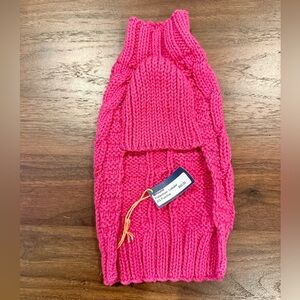 MHound Fisherman Dog Sweater Fuschia S